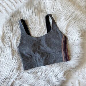 Lululemon striped longline sports bra